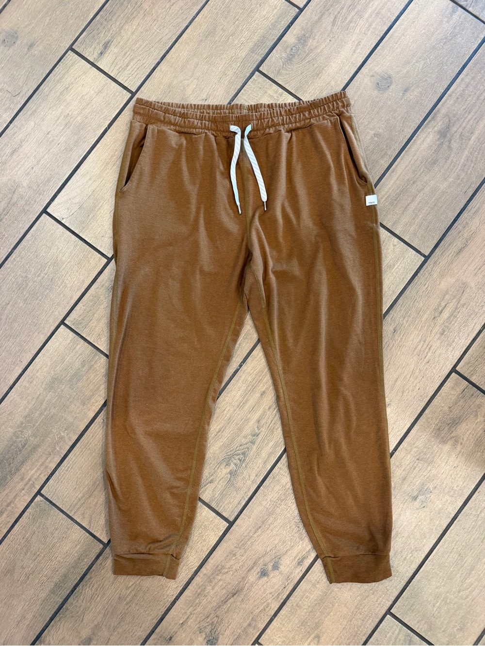 Vuori Brown Drawstring Jogger Pants - Picture 3 of 8